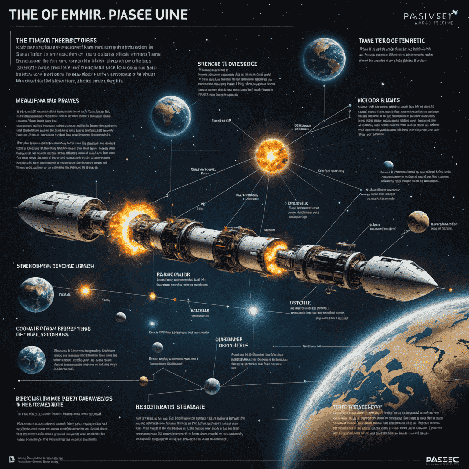 Timeline showing key events in the history of the parsec unit, from its discovery to its modern applications