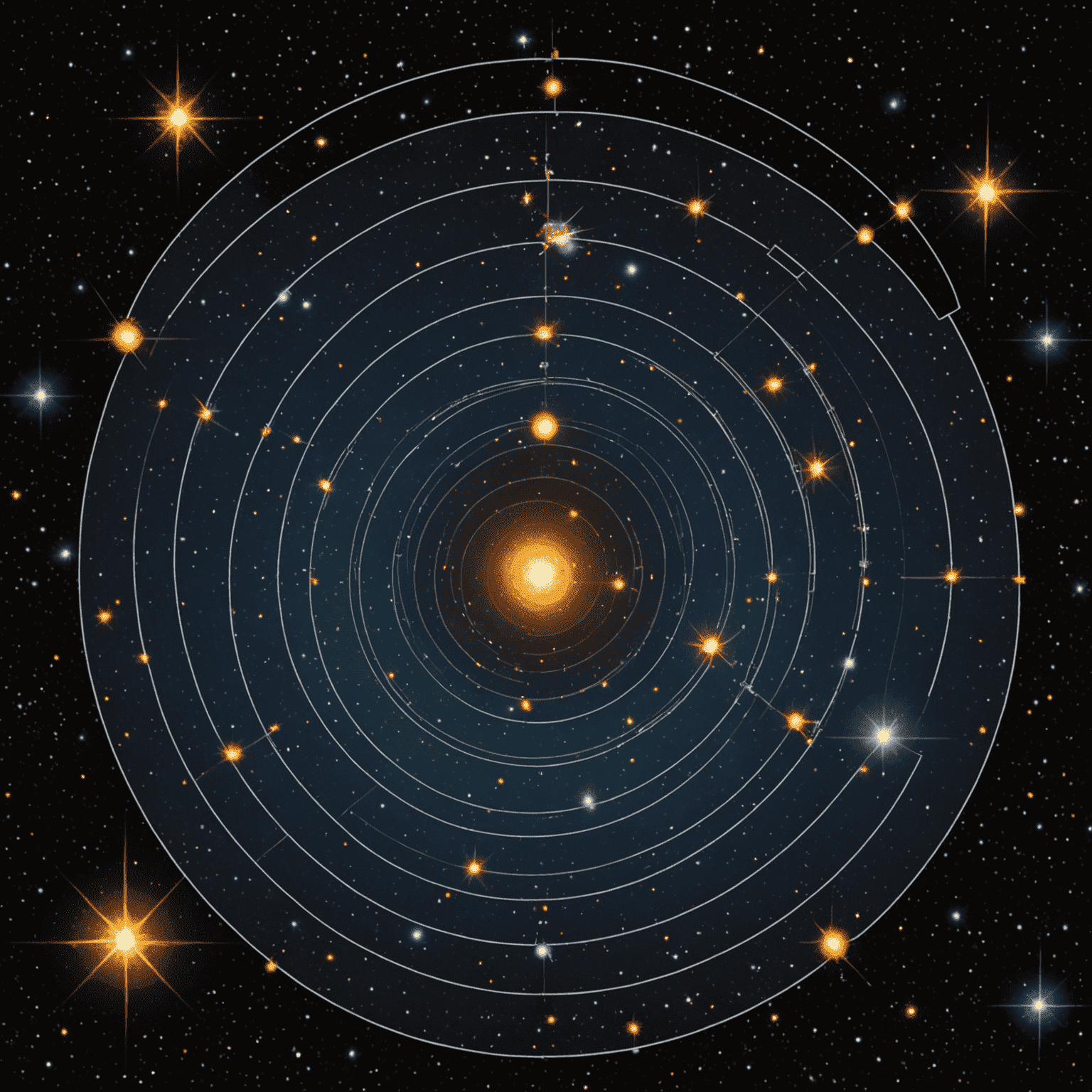 Diagram illustrating the concept of stellar parallax